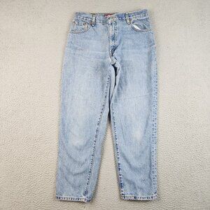 Levis 550 Jeans Womens 12 Short Misses Relaxed Fit Tapered Leg Blue Y2K Denim